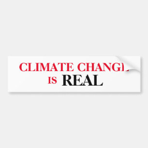 Autocollant De Voiture Le Changement Climatique Est Un Véritable Sticker