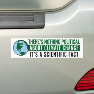 Autocollant De Voiture Le changement climatique n'a rien de politique
