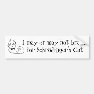 Autocollant De Voiture Le chat de Schrödinger