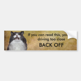 Autocollant De Voiture Le chat grincheux dégagent le modèle d'adhésif