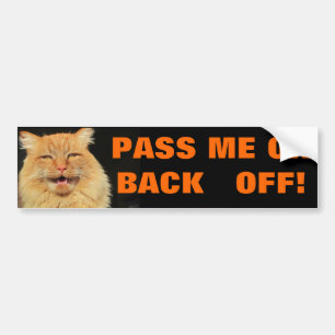 Autocollant De Voiture Le chat parlant indique le "passage ou dégage "