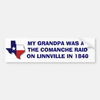 AUTOCOLLANT DE VOITURE LE COMANCHE RAID SUR LINNVILLE - 1840