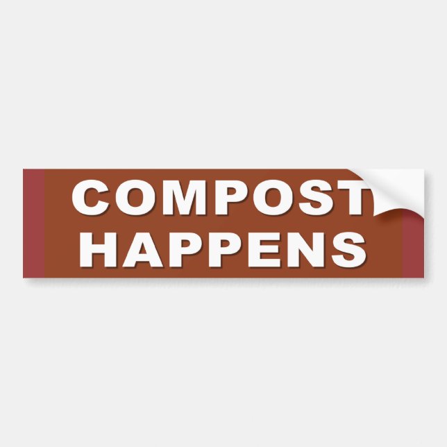 Autocollant De Voiture le compost se produit (Devant)