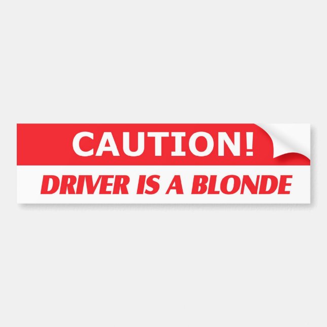 Autocollant De Voiture Le conducteur de précaution est un adhésif pour (Devant)