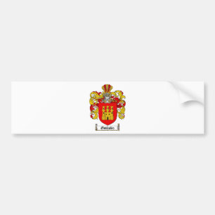 AUTOCOLLANT DE VOITURE LE CREST DE FAMILLE DE GONZALEZ - MANTEAU DE
