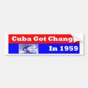 Autocollant De Voiture Le Cuba a obtenu CChange en 1959