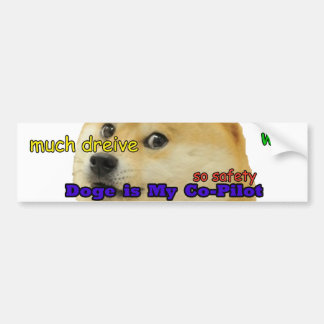 Autocollant De Voiture Le doge est mon co-pilote