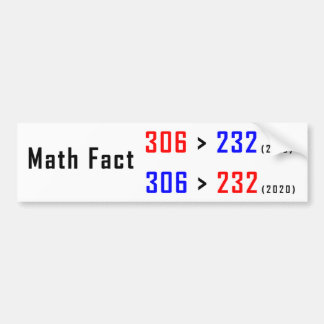Autocollant De Voiture Le fait des mathématiques électorales