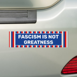 Autocollant De Voiture Le fascisme n'est pas grand
