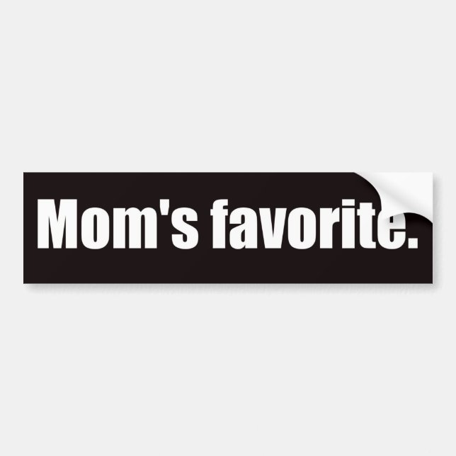 Autocollant De Voiture Le favori de la maman (Devant)