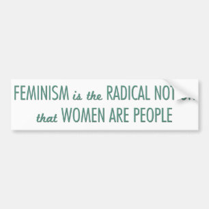 Autocollant De Voiture Le féminisme : La notion radicale que les femmes