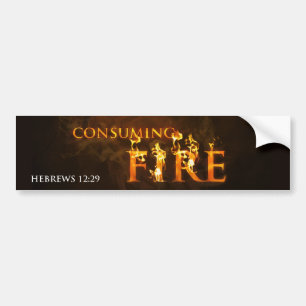 Autocollant De Voiture Le feu consumant