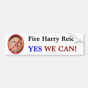 Autocollant De Voiture Le feu Harry Reid ? , OUI, NOUS POUVONS !