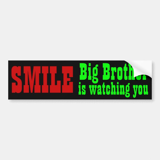 Autocollant De Voiture Le frère vous observe bumpersticker (Devant)