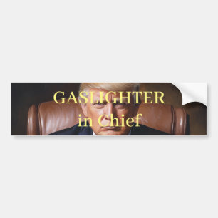 Autocollant De Voiture Le Gaslightueur en Chef Trump