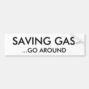 AUTOCOLLANT DE VOITURE LE GAZ D'ÉCONOMIE,… CIRCULENT