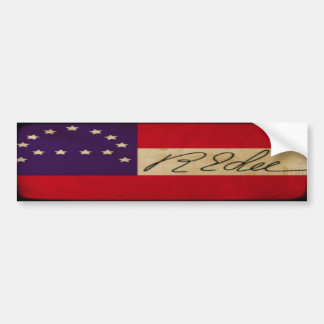 Autocollant De Voiture Le Général Lee Headquarters Flag avec la signature