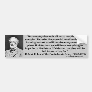 Autocollant De Voiture Le Général Robert E. Lee, Bumber 5