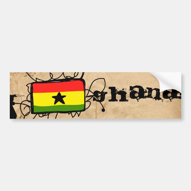 Autocollant De Voiture Le Ghana (Devant)
