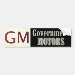 Autocollant De Voiture Le gouvernement de GM circule en voiture politique