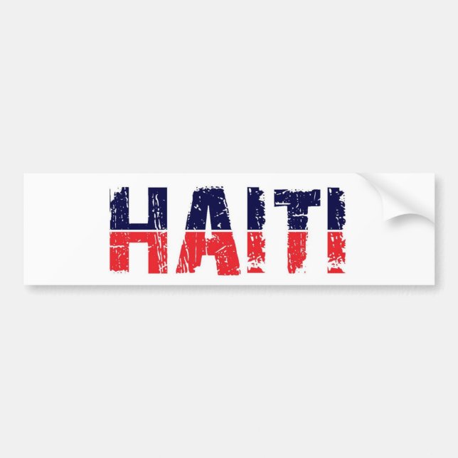 AUTOCOLLANT DE VOITURE LE HAÏTI (Devant)