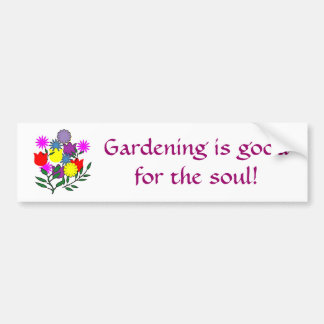 Autocollant De Voiture Le jardinage est goodfor l'âme ! adhésif pour
