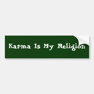 Autocollant De Voiture Le karma est ma religion