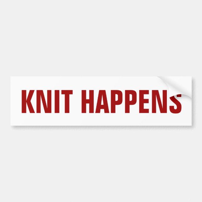 Autocollant De Voiture Le Knit se produit (Devant)