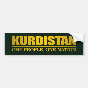 Autocollant De Voiture Le Kurdistan (une personnes, une nation)