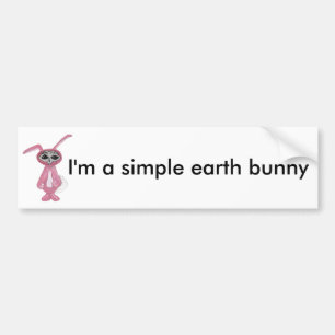 Autocollant De Voiture Le lapin étranger "je suis un lapin simple de la