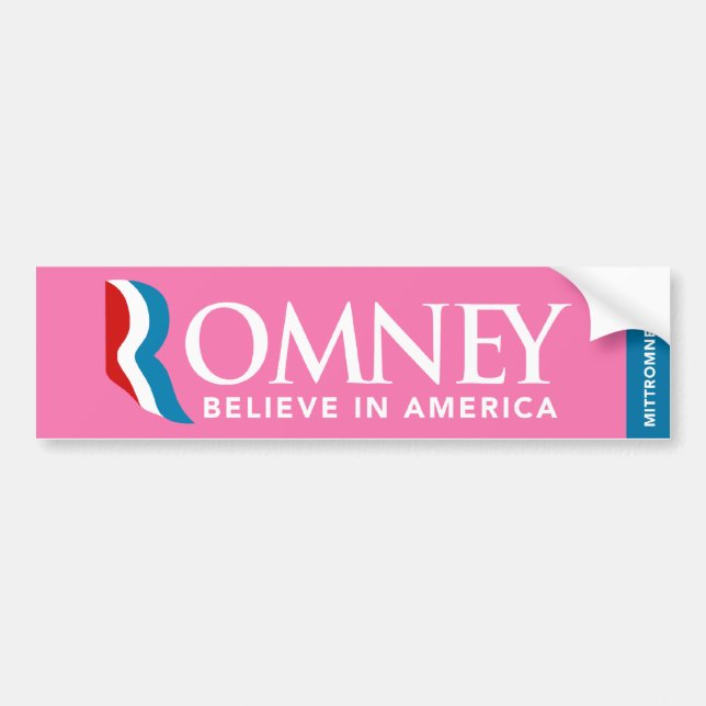 Autocollant De Voiture Le logo de Mitt Romney croient en adhésif pour (Devant)