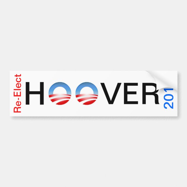Autocollant De Voiture Le logo d'Obama, le logo d'Obama, H, VER, (Devant)