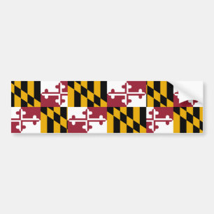 Autocollant De Voiture Le Maryland, Etats-Unis
