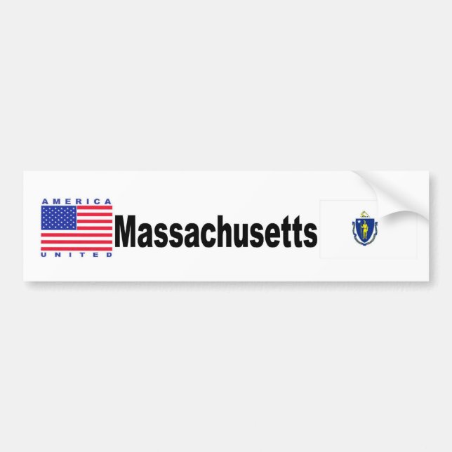 Autocollant De Voiture Le Massachusetts (Devant)