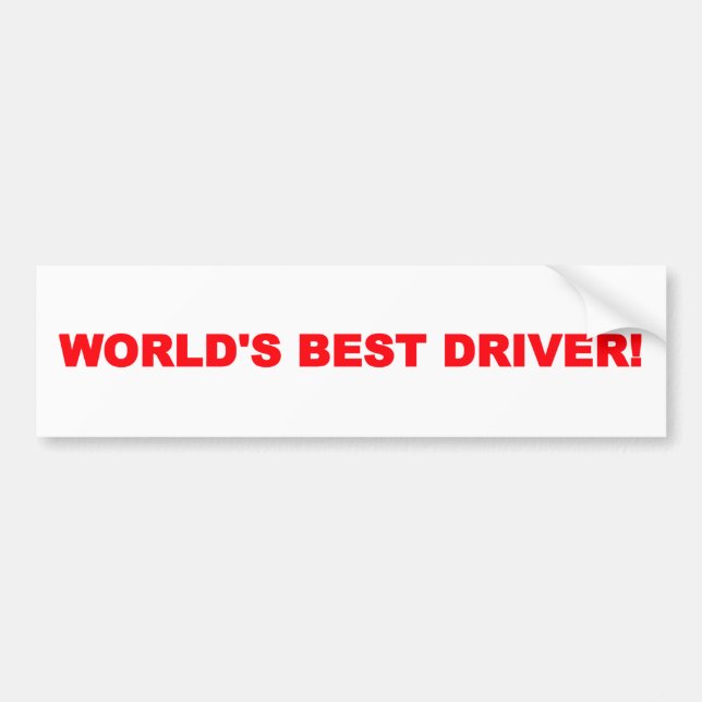 Autocollant De Voiture Le meilleur adhésif pour pare-chocs du conducteur (Devant)