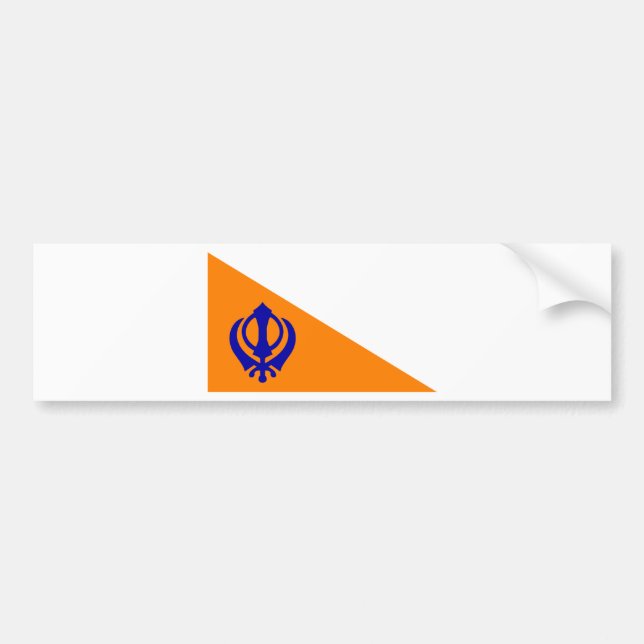 Autocollant De Voiture Le Nishan Sahib (Devant)