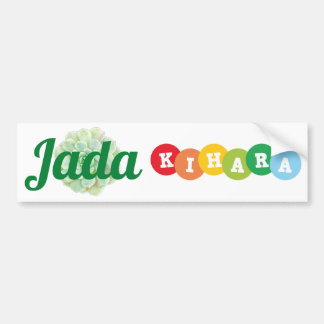Autocollant De Voiture Le nom étiquette le signe de Jada et de