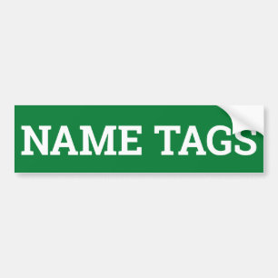 Autocollant De Voiture Le NOM ÉTIQUETTE le signe/sticker/MAGNET