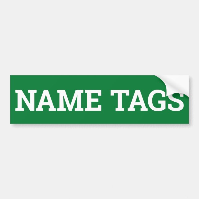 Autocollant De Voiture Le NOM ÉTIQUETTE le signe/sticker/MAGNET (Devant)
