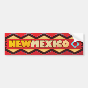 Autocollant De Voiture Le Nouveau Mexique - terre d'enchantement