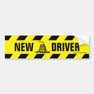 Autocollant De Voiture Le nouveau pilote ne me touche pas