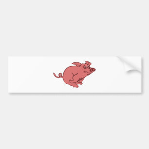Autocollant De Voiture Le Petit Cochon