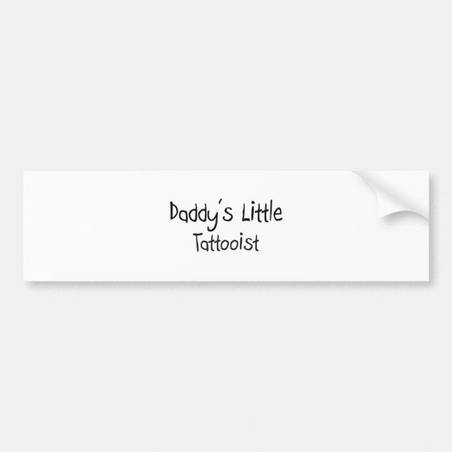 Autocollant De Voiture Le petit tatoueur du papa (Devant)