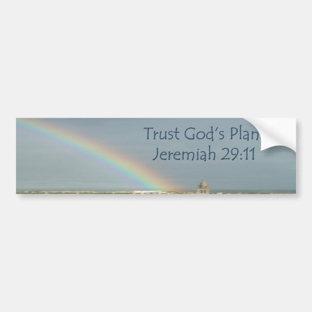 Autocollant De Voiture Le Plan-arc-en-ciel de Dieu (Devant)