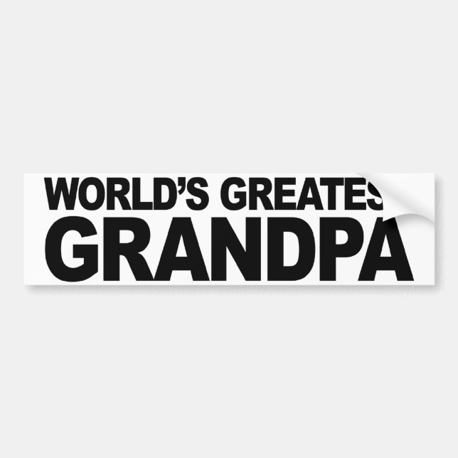 Autocollant De Voiture Le plus grand grand-papa du monde (Devant)