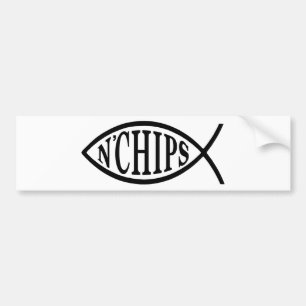 Autocollant De Voiture Le poisson N ébrèche des poissons