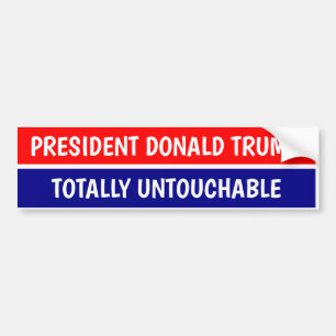 AUTOCOLLANT DE VOITURE LE PRÉSIDENT DONALD TRUMP TOTALEMENT INACCESSIBLE