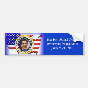 Autocollant De Voiture Le Président Obama Presidential Inauguration