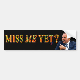 Autocollant De Voiture Le Président Richard Nixon, "Mlle Me Yet "