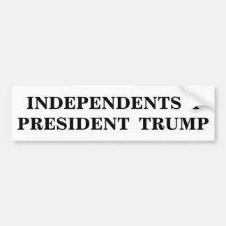 Autocollant De Voiture Le Président Trump des indépendants 4